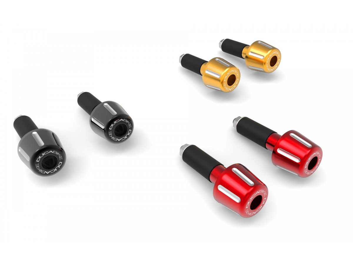 DBK Special Parts (Ducabike) Contrast Cut Weighted Universal Bar Ends - Long DBK Special Parts (Ducabike) Contrast Cut Weighted Universal Bar Ends - Long